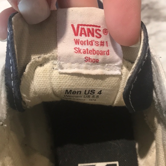 VANS SK8-HI SLIM NAVY SKATEBOARD SHOE - Picture 3 of 3